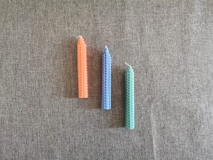 beeswax taper candles