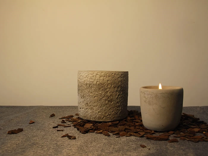 cement jar candle