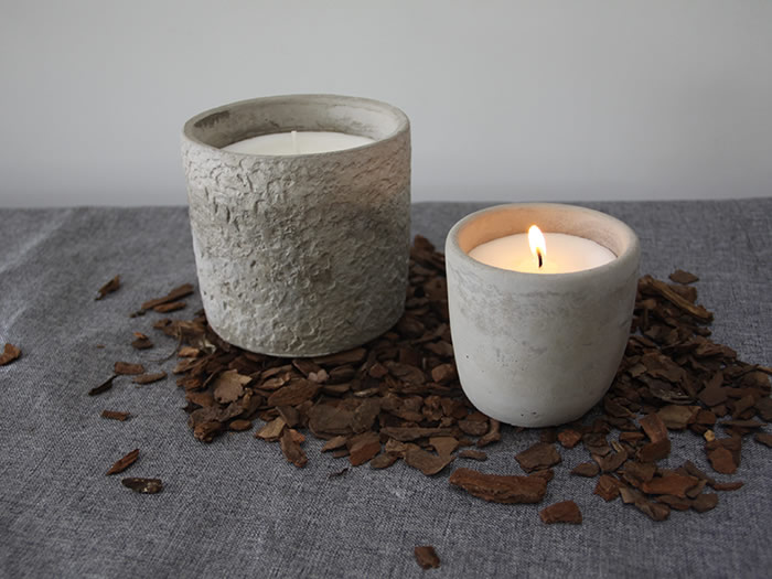 cement jar candle