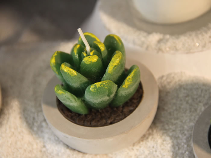 faux plants candles