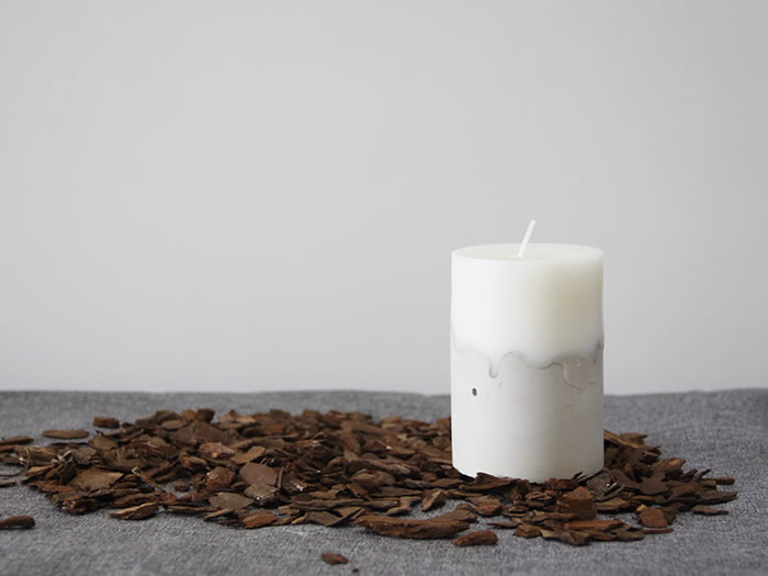 cement pillar candles