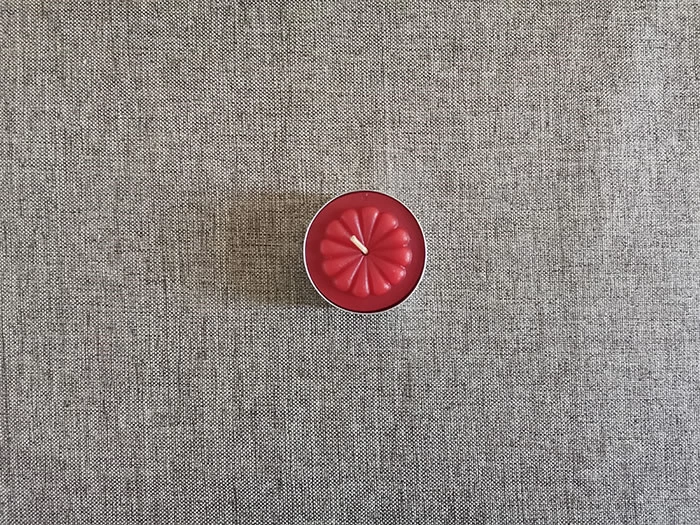 flower tealight candle