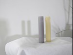 fluted pillar candle