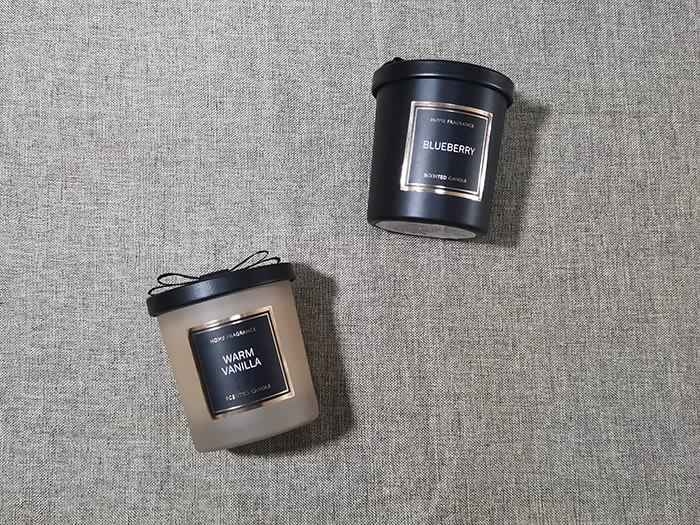 scented glass jar candle