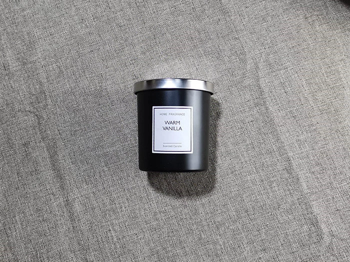 scented glass jar candle