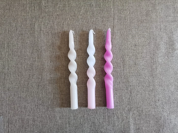 spiral dinner candle