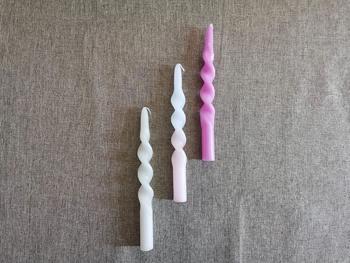 spiral dinner candle