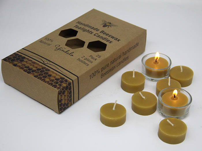 beeswax tealight candle