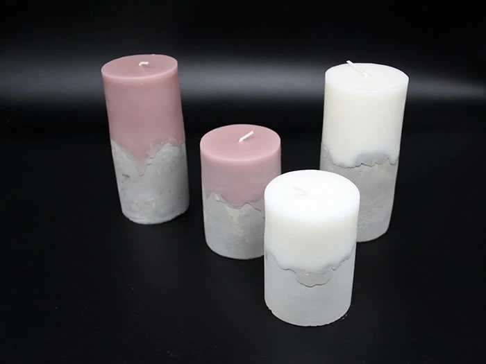 cement pillar candles