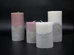 cement pillar candles