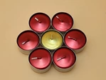 metallic tealight candle