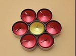 metallic tealight candle