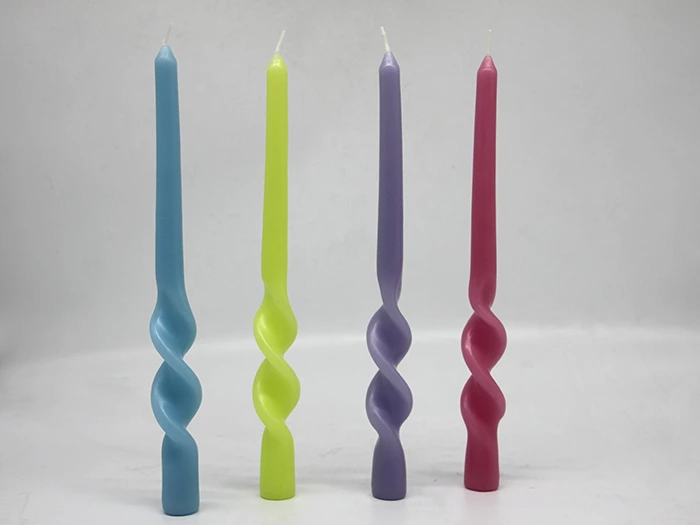 twisted taper candle