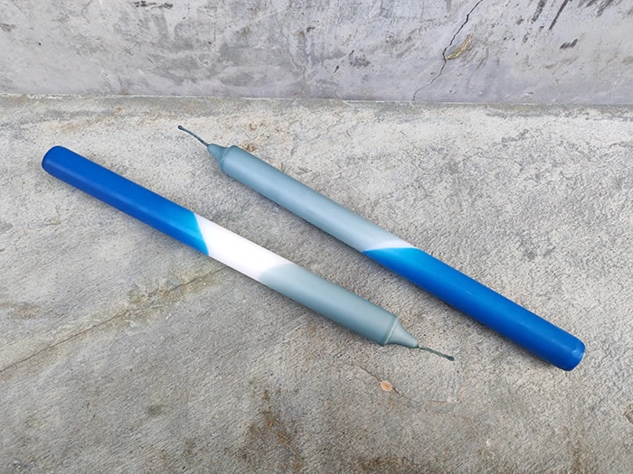 gradient color stick candle