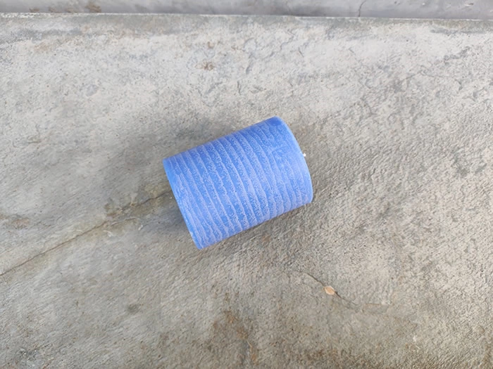 pillar frosted candle