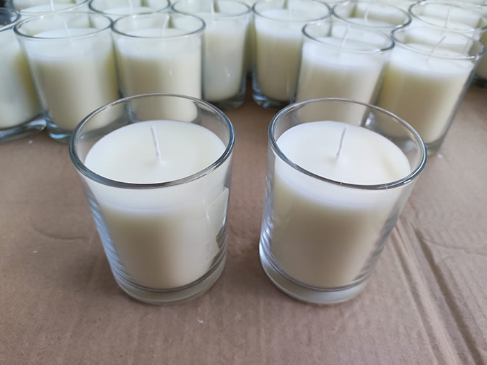 scented glass jar candles