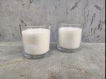 two wicks glass jar candles