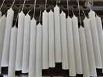 paraffin wax white color stick candles factory