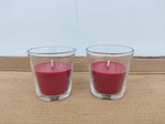 Custom clear glass container scented candles