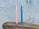 china 8 inch colorful spiral candles supplier