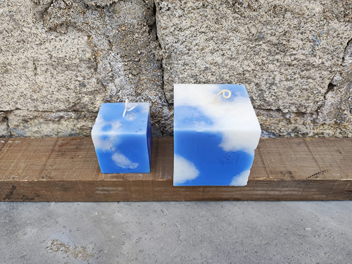 cloud cube craft candles