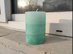 color layer frosted sceted pillar candles