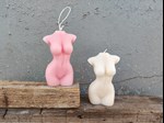 female body torso candle