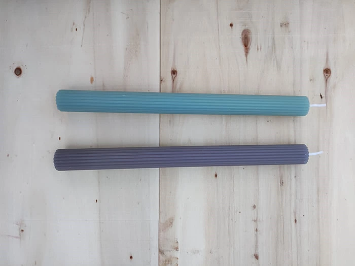 fluted dinner candles