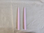 Custom handmade scented long taper candles