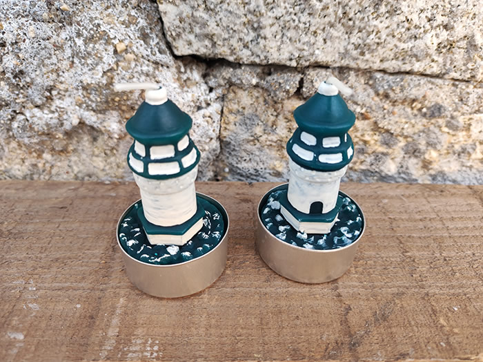 lighthouse design tealight candles