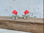 mushroom tealight candles