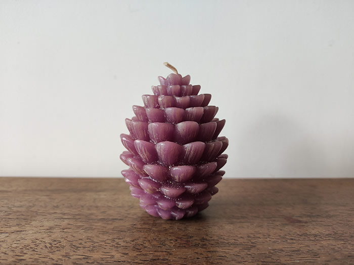 pine cone candles