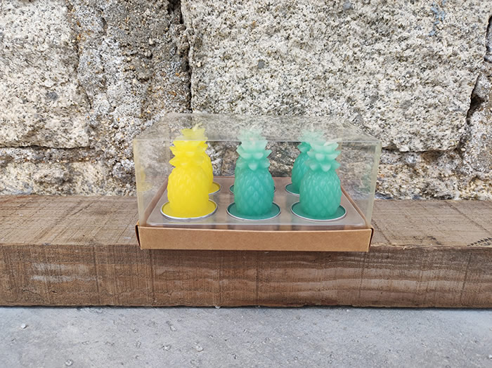 Pineapple design tealight candles