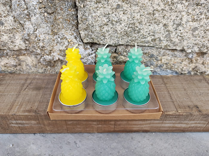 Pineapple design tealight candles