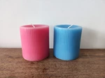 custom ribbed design pillar candles factory