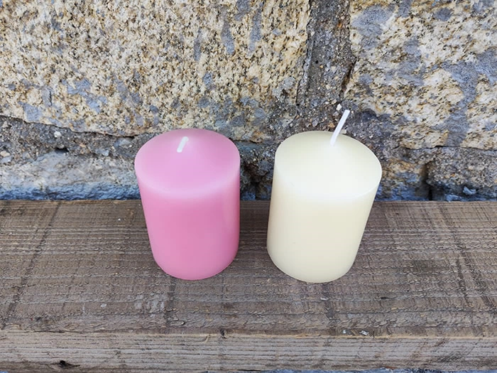 small pillar candles