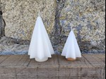 star cone shaped pillar candle