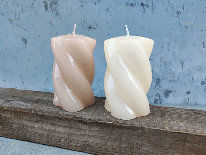 twisted pillar candles