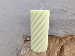wholesale colorful twisted pillar candles supplier
