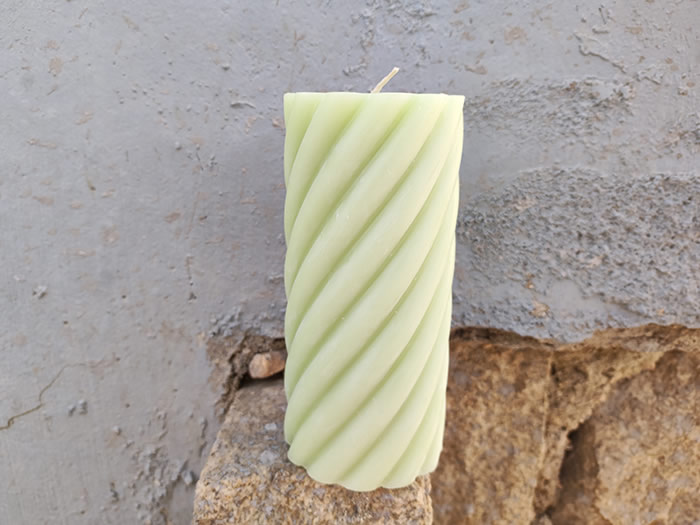 twisted pillar candles