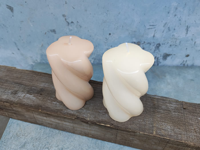 twisted pillar candles