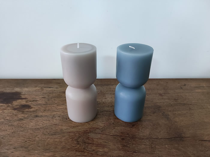 aesthetic design pillar candles