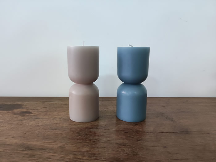 aesthetic design pillar candles