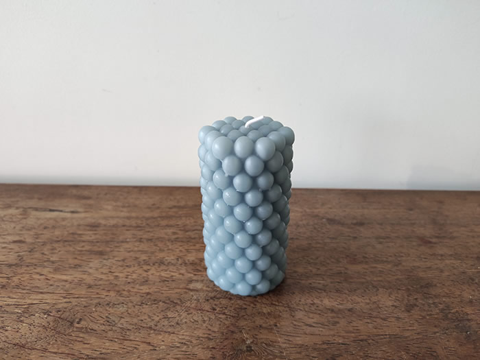 bubble ball cylindrical candle