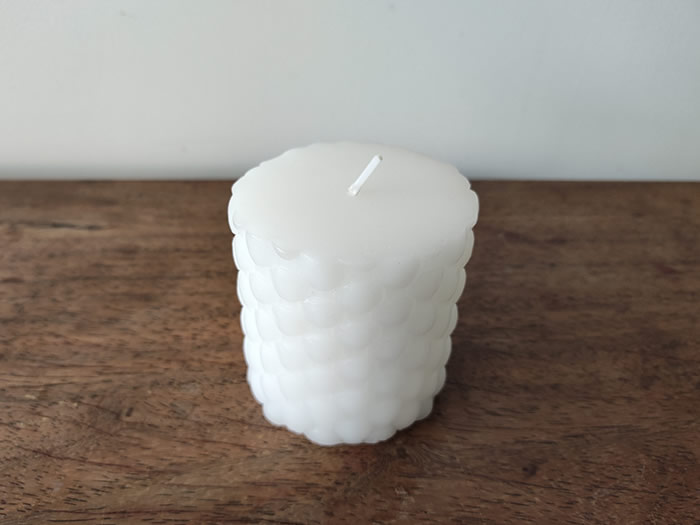 bubble effect pillar candle