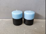 dipped ombre pillar candles