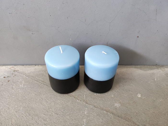 dipped ombre pillar candles