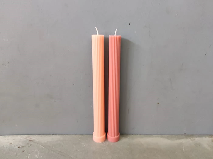 fluted roma pillar candle