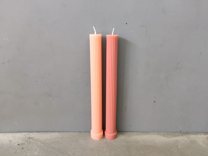 fluted roma pillar candle