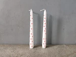 custom heart painted design taper candles wholesale